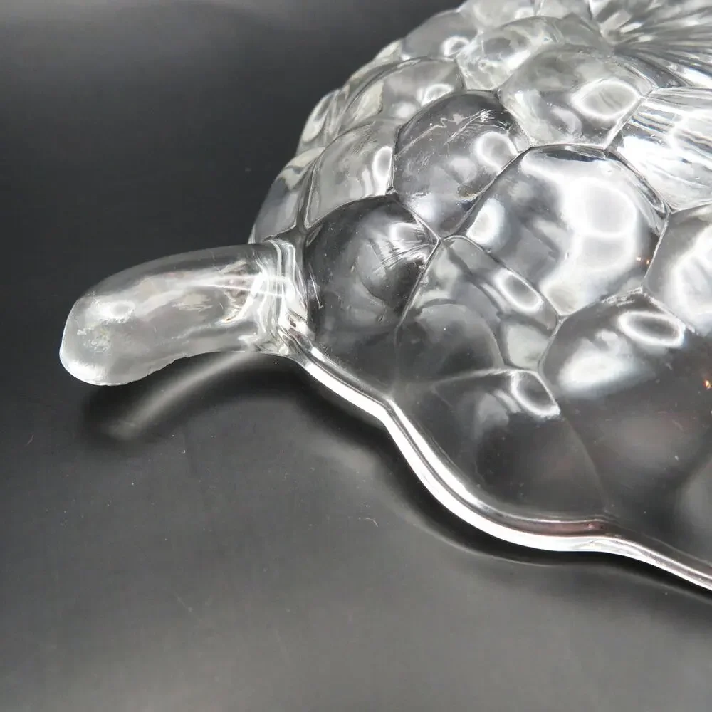Vintage Federal Glass Grape Cluster Shape Clear Candy Nut Dish Relish Tray
